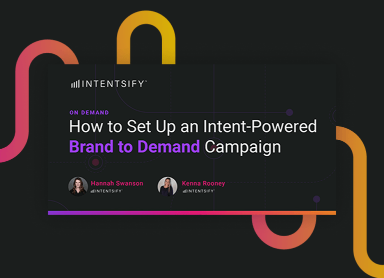Intesify Example B2B Intent Data & Activation Platform | Intentsify