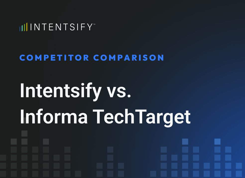 Informa Techtarget Ico Intentsify vs. Informa TechTarget