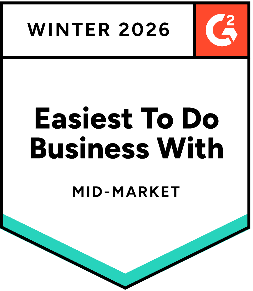 G2 Award: Easiest To Do Business With