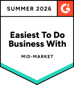 G2 Award: Easiest To Do Business With (Summer 2026)