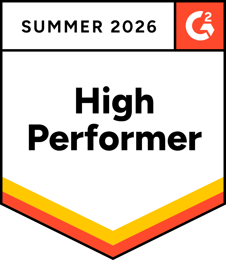 G2 Award: High Performer (Summer 2026)